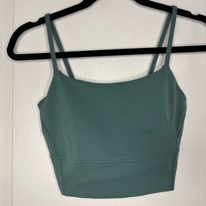 Lululemon Wunder Train Piped Strappy Seafoam Green tank